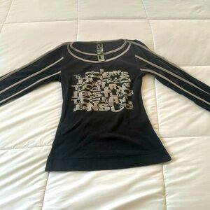XS cotton Italian Tucci long sleeves top. Perfect sexy fit